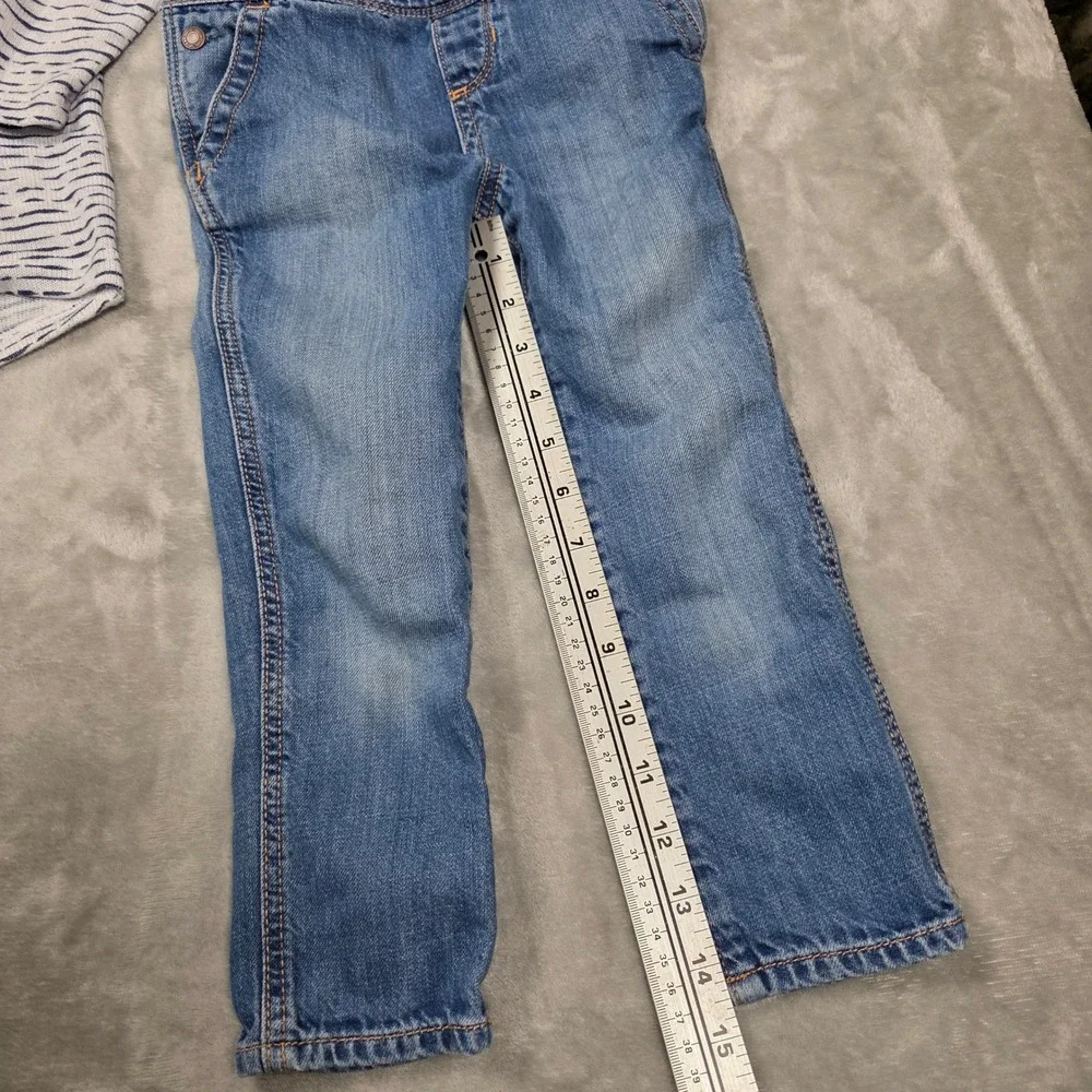 Toddler Girls 4Y Outfit‎ Set Baby Gap Overalls Arizona Heart Top
